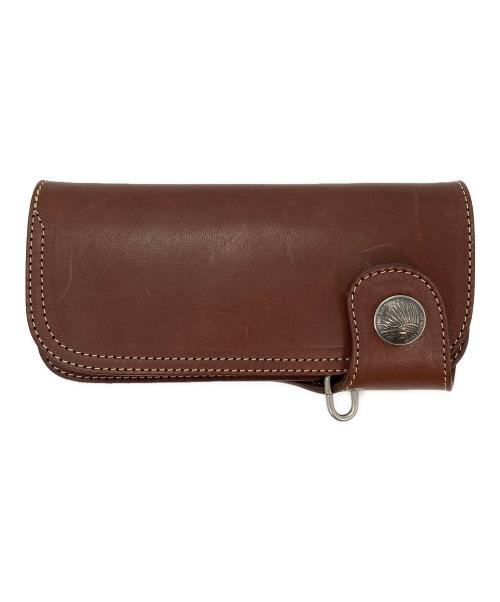 RED MOON（レッドムーン）RED MOON (レッドムーン) LONG WALLET レザーロングウォレット ブラウンの古着・服飾アイテム