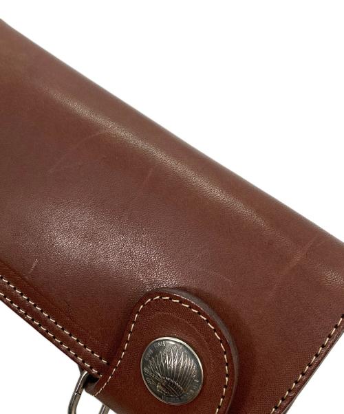 RED MOON（レッドムーン）RED MOON (レッドムーン) LONG WALLET レザーロングウォレット ブラウンの古着・服飾アイテム