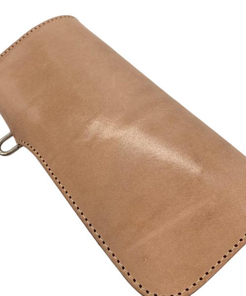 RED MOON（レッドムーン）RED MOON (レッドムーン) LONG WALLET レザーロングウォレット アイボリーの古着・服飾アイテム