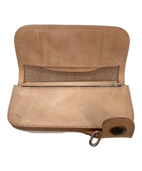 RED MOON（レッドムーン）RED MOON (レッドムーン) LONG WALLET レザーロングウォレット アイボリーの古着・服飾アイテム