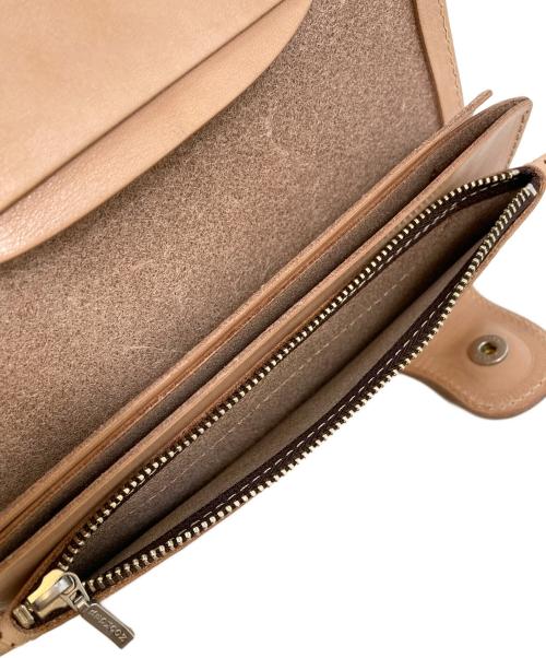 RED MOON（レッドムーン）RED MOON (レッドムーン) LONG WALLET レザーロングウォレット アイボリーの古着・服飾アイテム