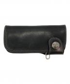 RED MOONレッドムーン）の古着「LONG WALLET レザーロングウォレット」｜ブラック