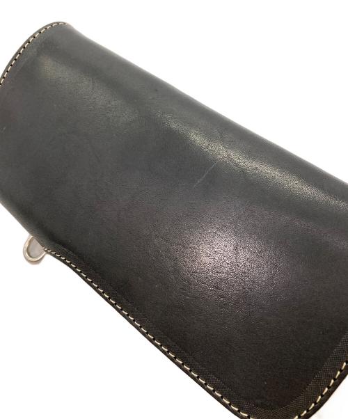RED MOON（レッドムーン）RED MOON (レッドムーン) LONG WALLET レザーロングウォレット ブラックの古着・服飾アイテム