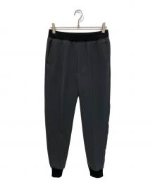 N.HOOLYWOOD（エヌ ハリウッド）の古着「RIBBED EASY PANTS リブパンツ」｜ブラック×グレー
