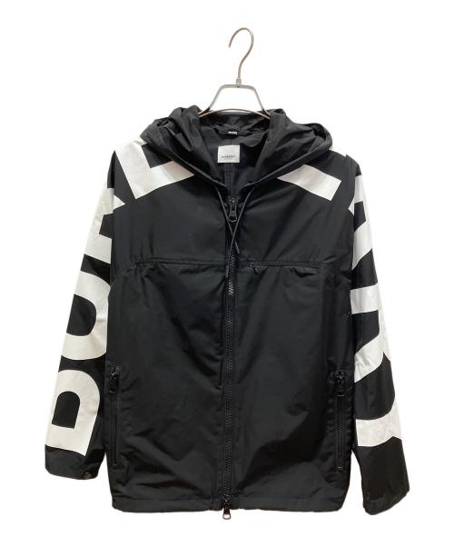BURBERRY（バーバリー）BURBERRY (バーバリー) サイドロゴ ジップアップジャケット ブラック×ホワイト サイズ:xxsの古着・服飾アイテム