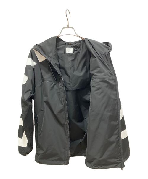 BURBERRY（バーバリー）BURBERRY (バーバリー) サイドロゴ ジップアップジャケット ブラック×ホワイト サイズ:xxsの古着・服飾アイテム