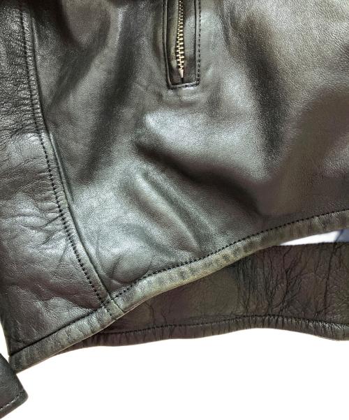 Hysteric Glamour（ヒステリックグラマー）Hysteric Glamour (ヒステリックグラマー) ラムレザー シングルライダースジャケット ブラック サイズ:Sの古着・服飾アイテム