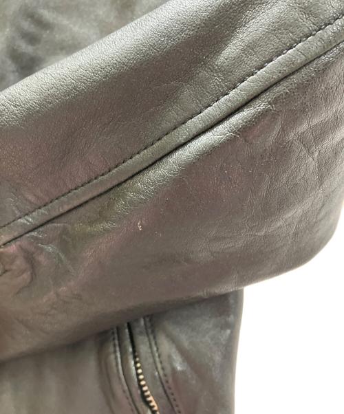 Hysteric Glamour（ヒステリックグラマー）Hysteric Glamour (ヒステリックグラマー) ラムレザー シングルライダースジャケット ブラック サイズ:Sの古着・服飾アイテム