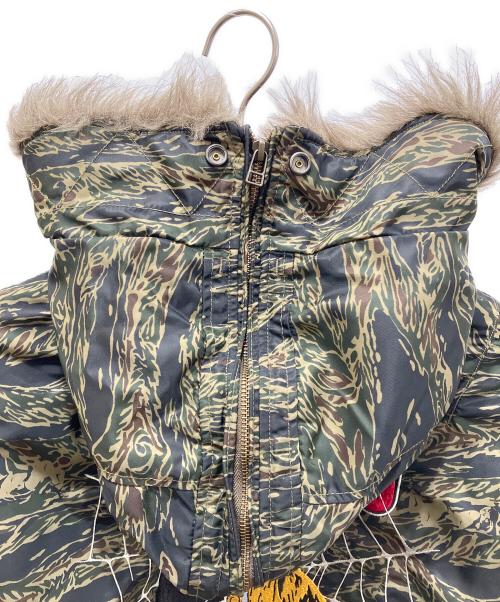 Hysteric Glamour（ヒステリックグラマー）Hysteric Glamour (ヒステリックグラマー) TIGER STRIPE N-2B タイガーカモ プリマロフトエアフォース ジャケット グリーン サイズ:Sの古着・服飾アイテム