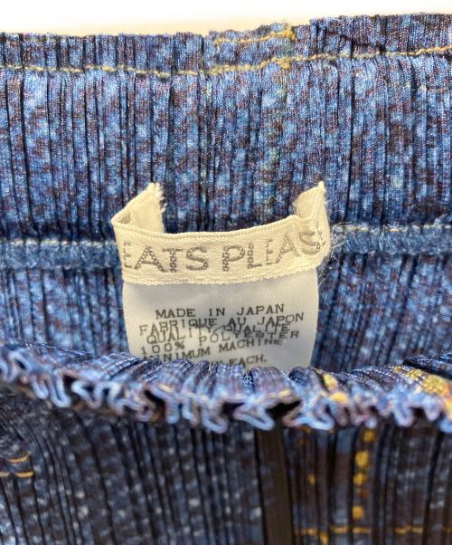 PLEATS PLEASE（プリーツプリーズ）PLEATS PLEASE (プリーツプリーズ) デニム転写スカート インディゴ サイズ:1の古着・服飾アイテム