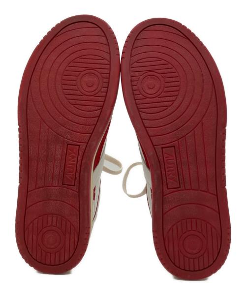 AUTRY（オートリ―）AUTRY (オートリ―) MEDALIST LOW ホワイト×レッド サイズ:27.5の古着・服飾アイテム