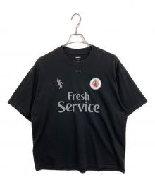FreshService（フレッシュサービス）の古着「CORPORETE PRINTED S/S TEE FOOTBALL」｜ブラック