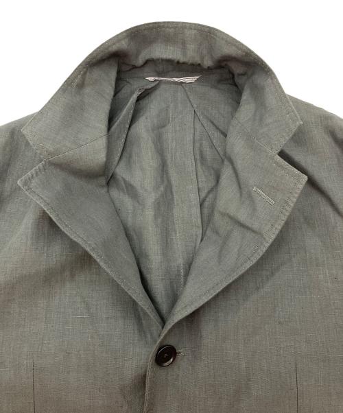TOMORROW LAND PILGRIM（トゥモローランド ピルグリム）TOMORROW LAND PILGRIM (トゥモローランド ピルグリム) リネン シングルブレステッド3Bジャケット グレー サイズ:44の古着・服飾アイテム