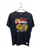 MITCHELL & NESSミッチェルアンドネス）の古着「Tシャツ」｜ブラック