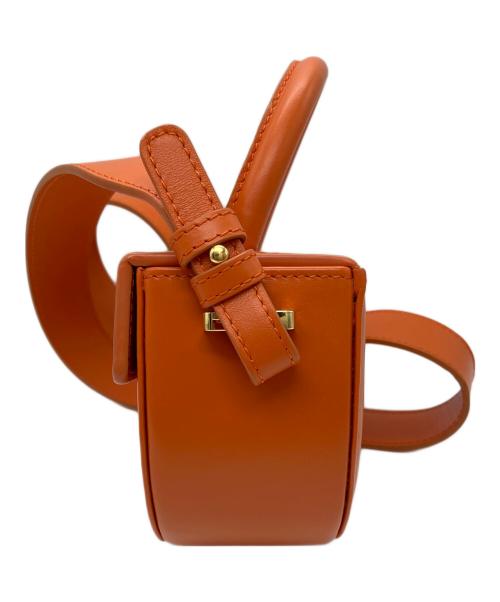 AUDETTE（オウデッテ）AUDETTE (オウデッテ) ミニショルダーバッグ オレンジの古着・服飾アイテム