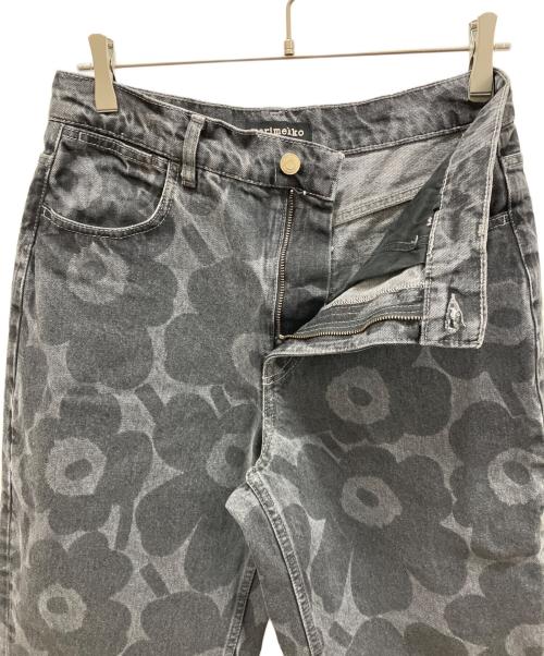 marimekko（マリメッコ）marimekko (マリメッコ) Maridenim Barrel Unikko デニムパンツ グレー サイズ:28の古着・服飾アイテム