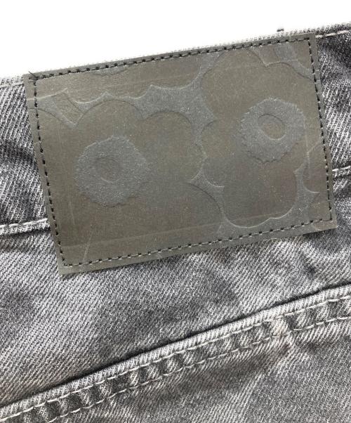 marimekko（マリメッコ）marimekko (マリメッコ) Maridenim Barrel Unikko デニムパンツ グレー サイズ:28の古着・服飾アイテム