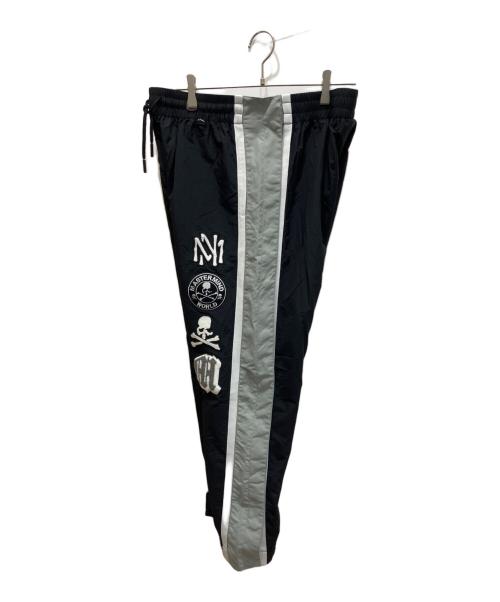 Mastermind WORLD（マスターマインド ワールド）Mastermind WORLD (マスターマインド ワールド) MITCHELL & NESS (ミッチェルアンドネス) 別注トラックパンツ ブラック サイズ:Lの古着・服飾アイテム