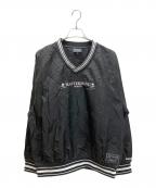 Mastermind WORLD×MITCHELL & NESSマスターマインド ワールド×ミッチェルアンドネス）の古着「ナイロンプルオーバー」｜ブラック
