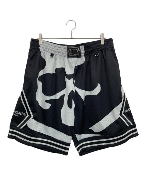 Mastermind WORLD（マスターマインド ワールド）Mastermind WORLD (マスターマインド ワールド) MITCHELL & NESS (ミッチェルアンドネス) スカルプリントショートパンツ ブラック サイズ:XLの古着・服飾アイテム