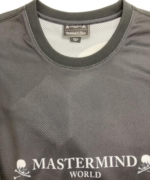 Mastermind WORLD（マスターマインド ワールド）Mastermind WORLD (マスターマインド ワールド) MITCHELL & NESS (ミッチェルアンドネス) コラボtシャツ ブラック サイズ:Lの古着・服飾アイテム