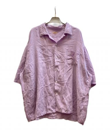 KAPITAL キャピタル カジュアルシャツ L ピンク 【古着】【中古】【送料無料】 中古・古着通販】KAPITAL (キャピタル) ソフトリネン 開襟BIGシャツ/EK