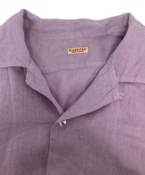 KAPITAL（キャピタル）KAPITAL (キャピタル) ソフトリネン 開襟BIGシャツ/EK-1433 パープル サイズ:Lの古着・服飾アイテム
