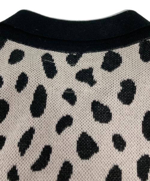 WACKO MARIA（ワコマリア）WACKO MARIA (ワコマリア) 24SS LEOPARD KNIT POLO SHIRT グレー サイズ:Lの古着・服飾アイテム