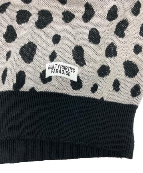 WACKO MARIA（ワコマリア）WACKO MARIA (ワコマリア) 24SS LEOPARD KNIT POLO SHIRT グレー サイズ:Lの古着・服飾アイテム