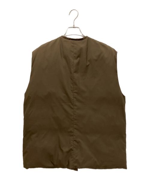 mizuiro-ind（ミズイロインド）mizuiro-ind (ミズイロインド) ダウンベスト ブラウン サイズ:表記なしの古着・服飾アイテム