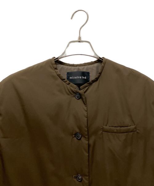 mizuiro-ind（ミズイロインド）mizuiro-ind (ミズイロインド) ダウンベスト ブラウン サイズ:表記なしの古着・服飾アイテム