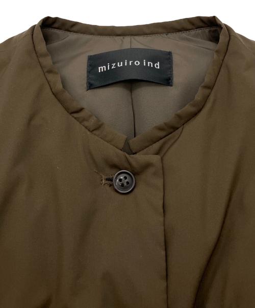 mizuiro-ind（ミズイロインド）mizuiro-ind (ミズイロインド) ダウンベスト ブラウン サイズ:表記なしの古着・服飾アイテム