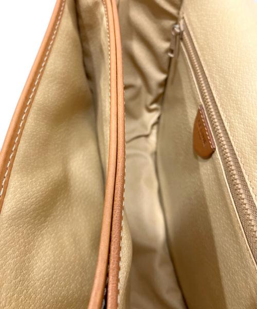 CELINE（セリーヌ）CELINE (セリーヌ) マカダム柄 フラップショルダーバッグ ブラウンの古着・服飾アイテム