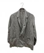 nestrobe confectネストローブ コンフェクト）の古着「リネンパナマイージージャケット」｜グレー