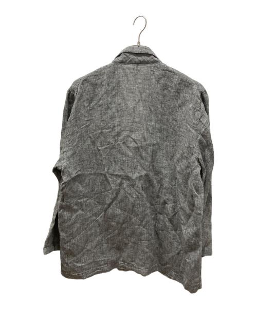 nestrobe confect（ネストローブ コンフェクト）nestrobe confect (ネストローブ コンフェクト) リネンパナマイージージャケット グレー サイズ:5の古着・服飾アイテム