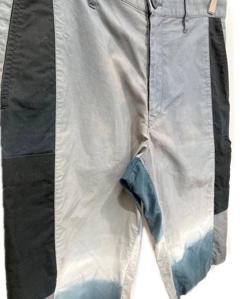 ISSEY MIYAKE MEN（イッセイミヤケメン）ISSEY MIYAKE MEN (イッセイミヤケメン) 手染め加工グラデーションハーフパンツ グレー×ブラック サイズ:3の古着・服飾アイテム
