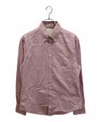 BRUNELLO CUCINELLIブルネロクチネリ）の古着「ボタンダウンシャツ」｜ホワイト×レッド