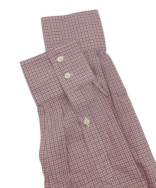 BRUNELLO CUCINELLI（ブルネロクチネリ）BRUNELLO CUCINELLI (ブルネロクチネリ) ボタンダウンシャツ ホワイト×レッド サイズ:Lの古着・服飾アイテム