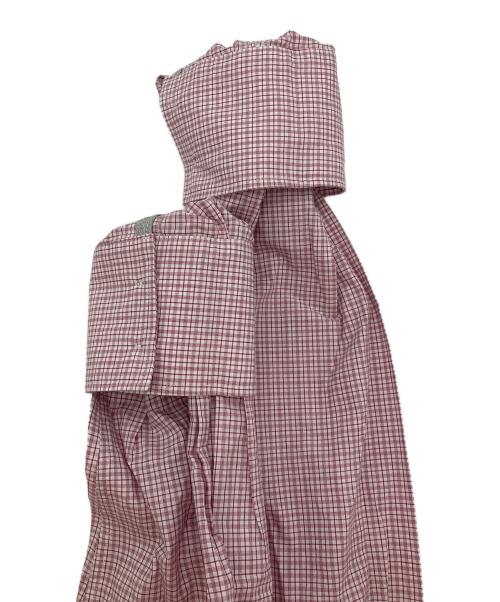 BRUNELLO CUCINELLI（ブルネロクチネリ）BRUNELLO CUCINELLI (ブルネロクチネリ) ボタンダウンシャツ ホワイト×レッド サイズ:Lの古着・服飾アイテム