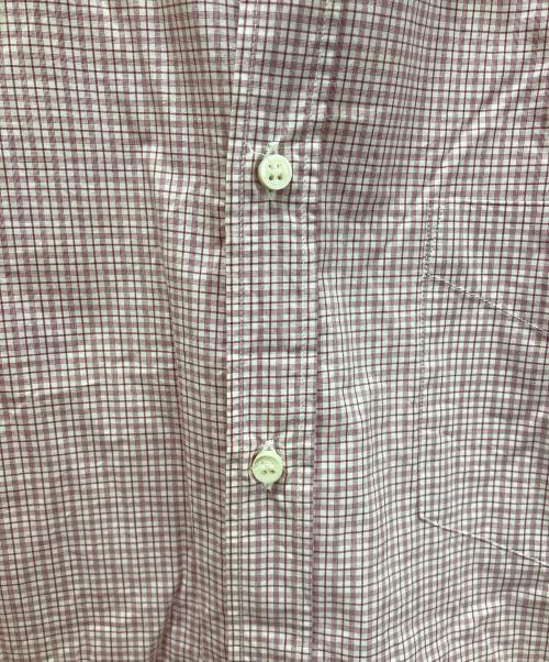 BRUNELLO CUCINELLI（ブルネロクチネリ）BRUNELLO CUCINELLI (ブルネロクチネリ) ボタンダウンシャツ ホワイト×レッド サイズ:Lの古着・服飾アイテム