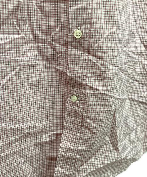 BRUNELLO CUCINELLI（ブルネロクチネリ）BRUNELLO CUCINELLI (ブルネロクチネリ) ボタンダウンシャツ ホワイト×レッド サイズ:Lの古着・服飾アイテム