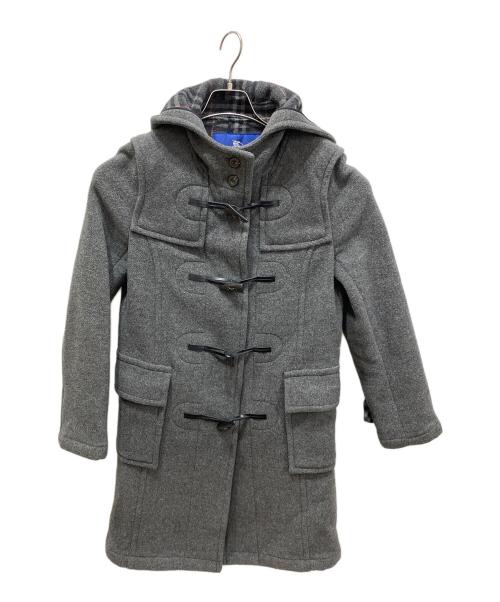 BURBERRY BLUE LABEL（バーバリー ブルー レーベル）BURBERRY BLUE LABEL (バーバリーロンドンブルーレーベル) ウール ダッフルコート グレー サイズ:40の古着・服飾アイテム