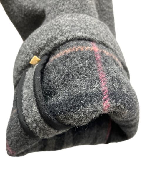 BURBERRY BLUE LABEL（バーバリー ブルー レーベル）BURBERRY BLUE LABEL (バーバリーロンドンブルーレーベル) ウール ダッフルコート グレー サイズ:40の古着・服飾アイテム