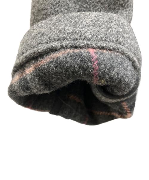 BURBERRY BLUE LABEL（バーバリー ブルー レーベル）BURBERRY BLUE LABEL (バーバリーロンドンブルーレーベル) ウール ダッフルコート グレー サイズ:40の古着・服飾アイテム