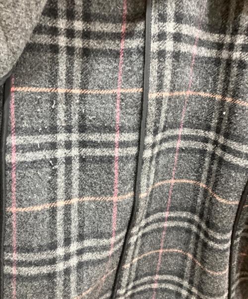 BURBERRY BLUE LABEL（バーバリー ブルー レーベル）BURBERRY BLUE LABEL (バーバリーロンドンブルーレーベル) ウール ダッフルコート グレー サイズ:40の古着・服飾アイテム