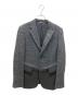 COMME des GARCONS HOMME DEUX（コムデギャルソン オム ドゥ）の古着「ウールリネン切替テーラードジャケット」｜グレー