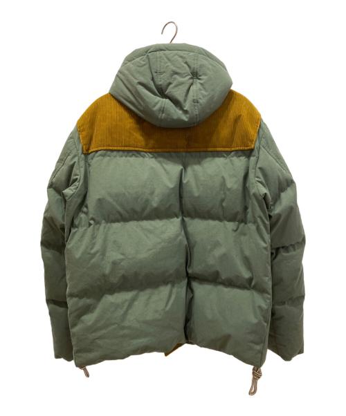 Acne studios（アクネ ストゥディオス）Acne studios (アクネ ストゥディオス) ダブルジップ コーデュロイ切替 ダウンジャケット グリーン サイズ:44の古着・服飾アイテム