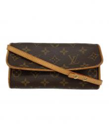 LOUIS VUITTON（ルイ ヴィトン）の古着「ポシェットツインPM ショルダーバッグ」｜ブラウン