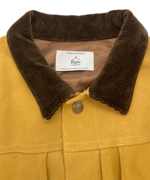 Ripo trenta anni（リポトレンタアンニ）Ripo trenta anni (リポトレンタアンニ) 1st TYPE SUEDE JKT イエロー サイズ:Lの古着・服飾アイテム