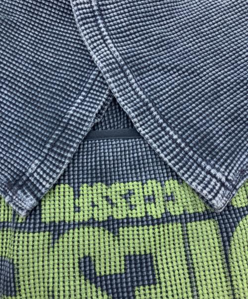 DIESEL（ディーゼル）DIESEL (ディーゼル) ビンテージ加工ハーフスリーブジップスウェット ブルー サイズ:Lの古着・服飾アイテム